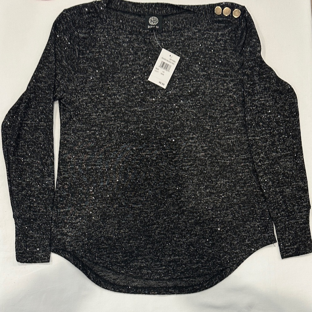 Bobeau Raven Black Mix Top